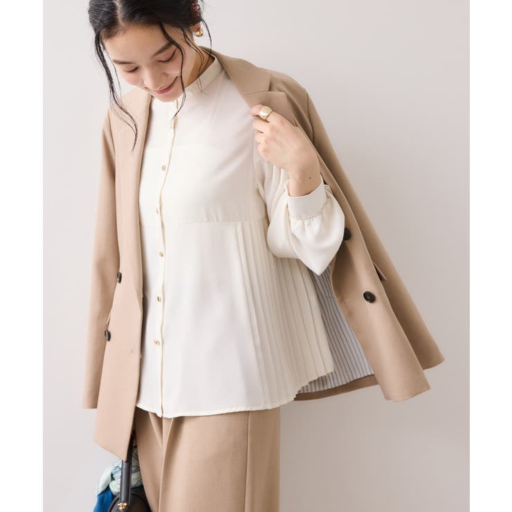 【WEB限定】サイドプリーツブラウス | VIS  | 詳細画像2 