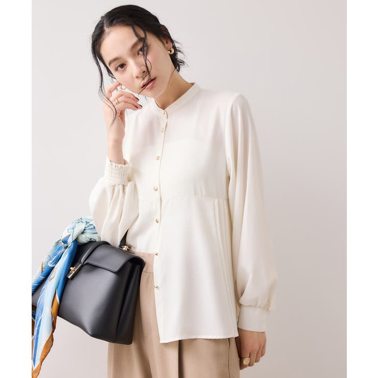 【WEB限定】サイドプリーツブラウス | VIS  | 詳細画像3 