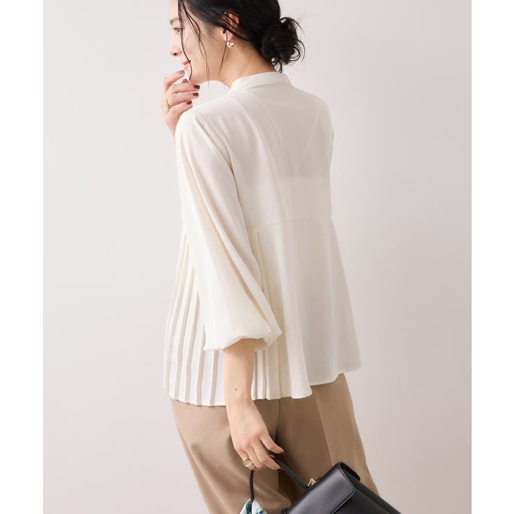 【WEB限定】サイドプリーツブラウス | VIS  | 詳細画像4 