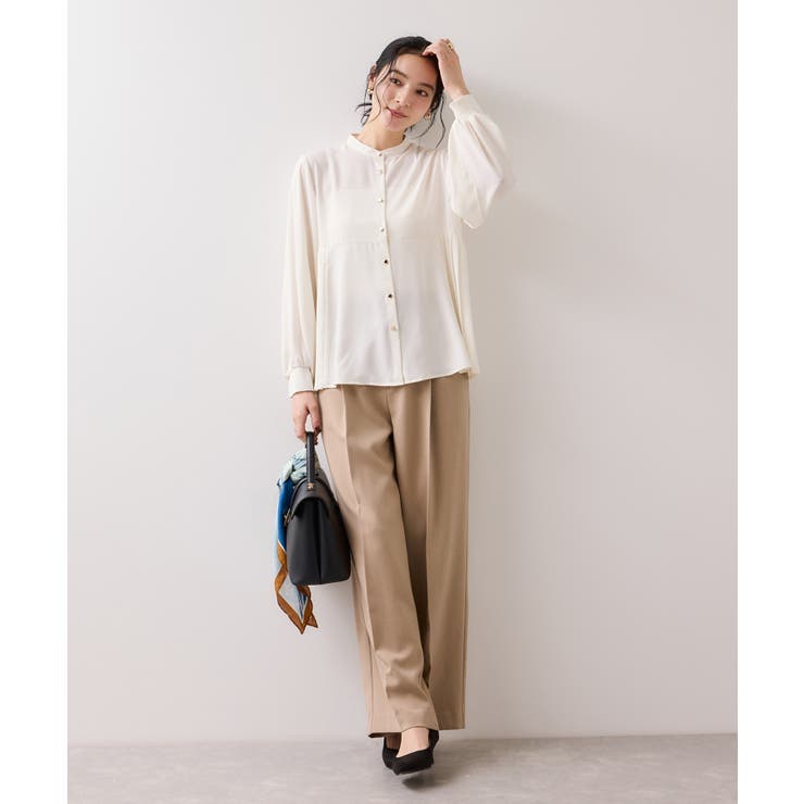 【WEB限定】サイドプリーツブラウス | VIS  | 詳細画像6 