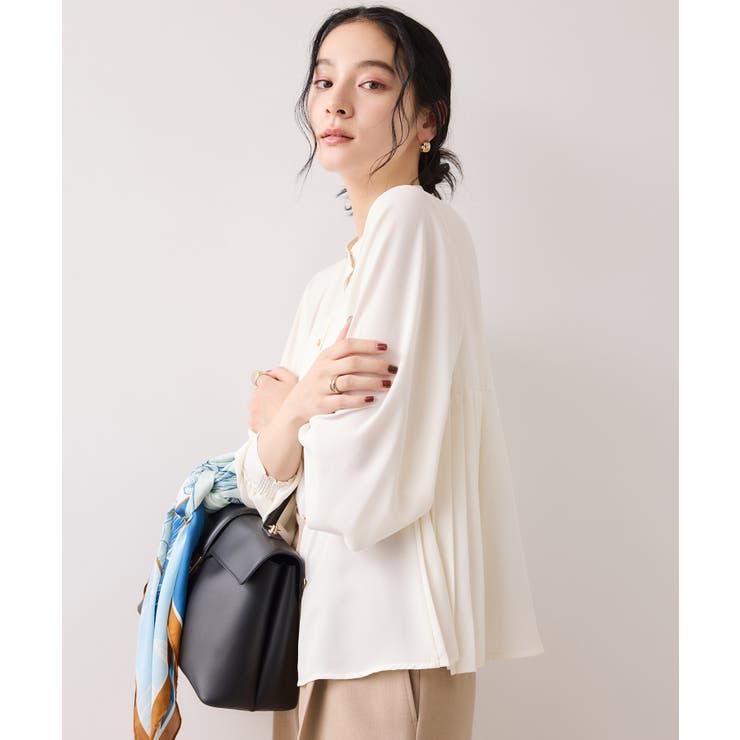 【WEB限定】サイドプリーツブラウス | VIS  | 詳細画像7 