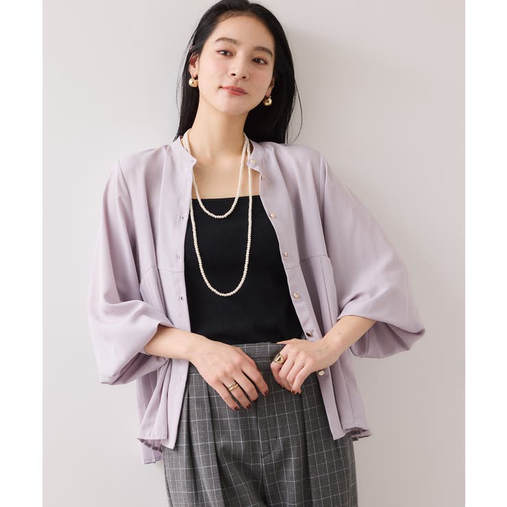 【WEB限定】サイドプリーツブラウス | VIS  | 詳細画像9 