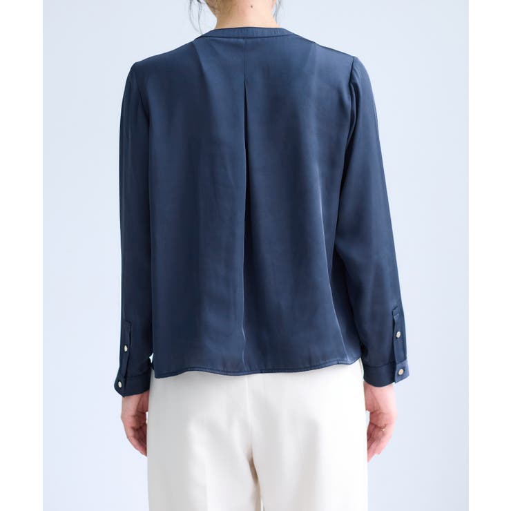 【WEB限定】ゴールドボタンタックブラウス | VIS  | 詳細画像22 