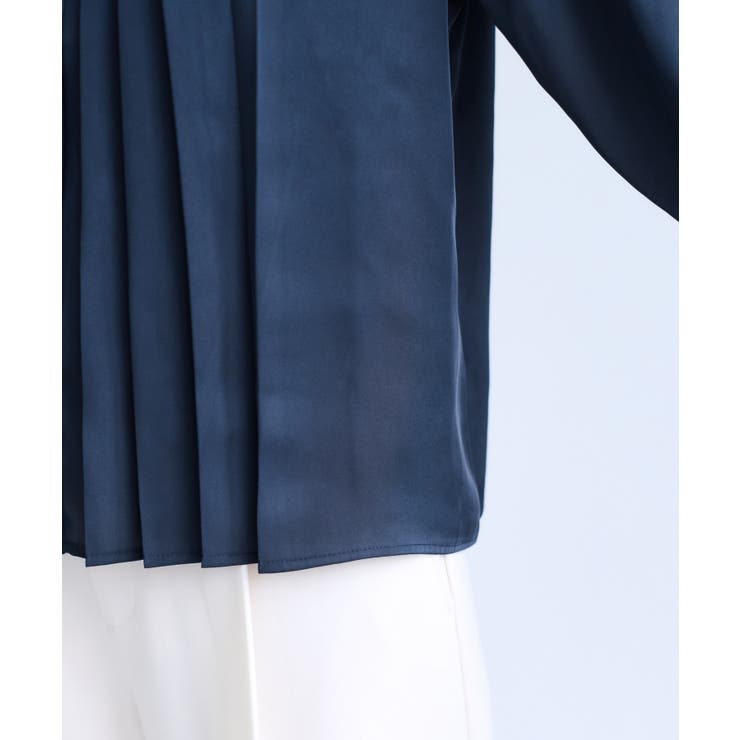 【WEB限定】ゴールドボタンタックブラウス | VIS  | 詳細画像25 