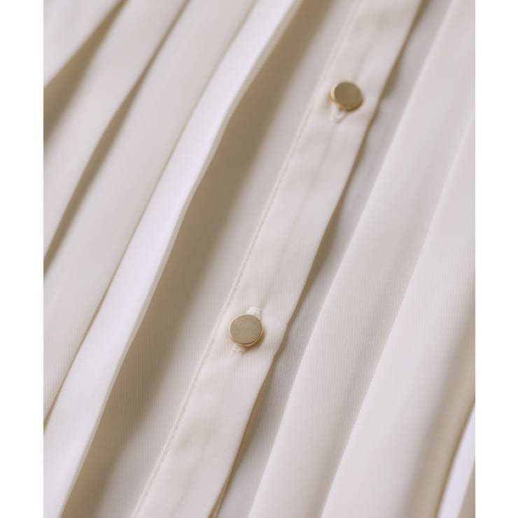 【WEB限定】ゴールドボタンタックブラウス | VIS  | 詳細画像27 