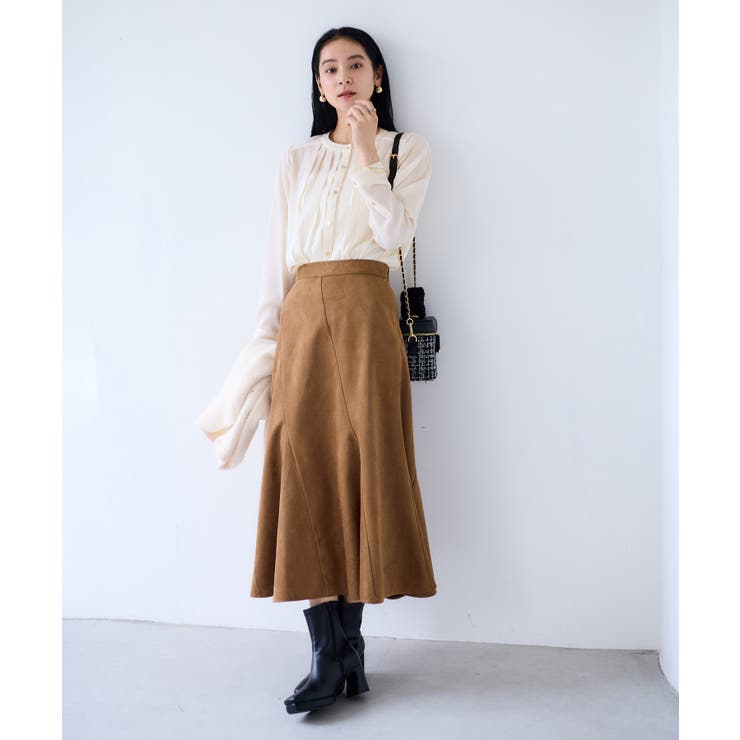 【WEB限定】ゴールドボタンタックブラウス | VIS  | 詳細画像5 