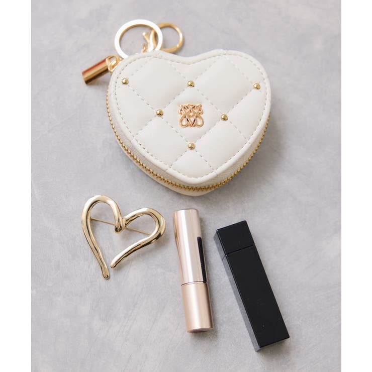 スタッズキルティングハートポーチチャーム | VIS  | 詳細画像4 