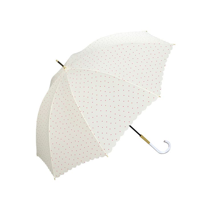 オフホワイト(15) | 【Wpc.】【晴雨兼用・UVカット】ミニマムハート長傘 | VIS 