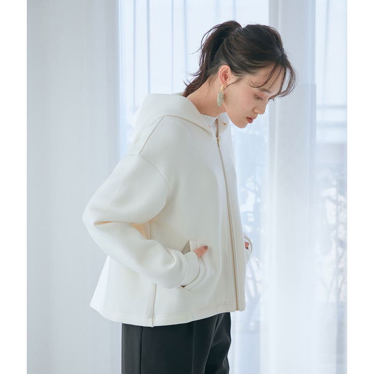 【モイストスフレタッチ】ダンボールニットテントラインジップパーカー | VIS  | 詳細画像19 