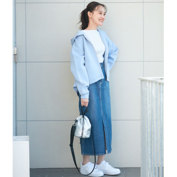 【モイストスフレタッチ】ダンボールニットテントラインジップパーカー | VIS  | 詳細画像24 