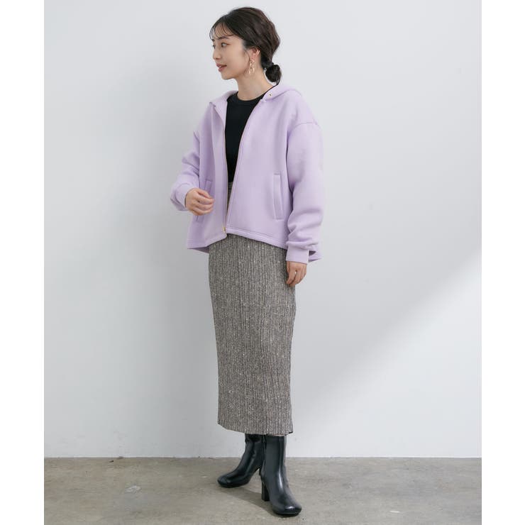 【モイストスフレタッチ】ダンボールニットテントラインジップパーカー | VIS  | 詳細画像4 