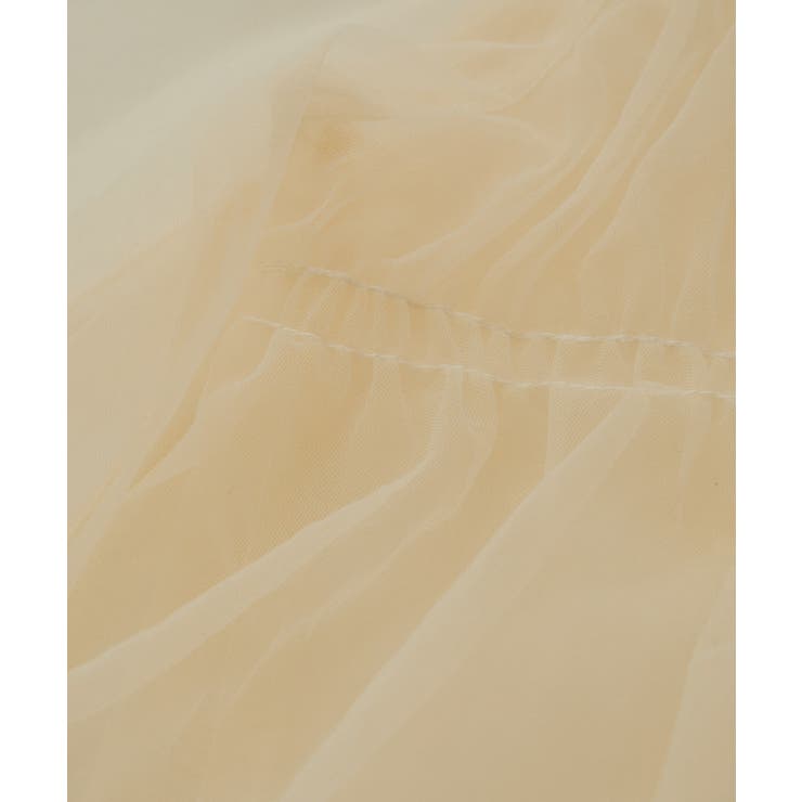 【前後2WAY】袖シャーリングチュールリボンブラウス | VIS  | 詳細画像27 