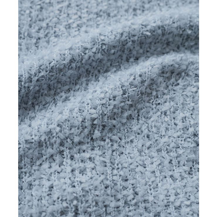 リボンヤーンジップリブネックカーディガン | VIS  | 詳細画像25 