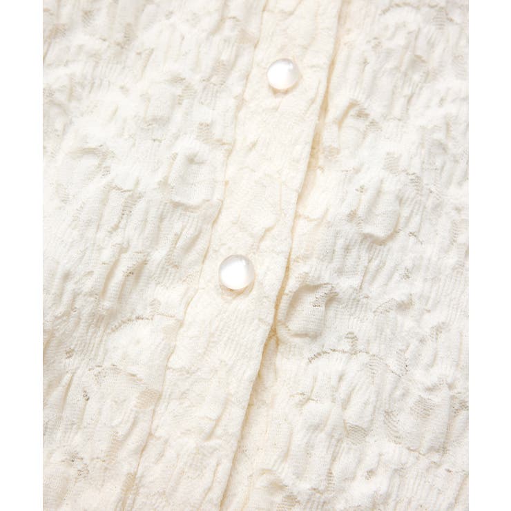ストレッチレースジャガード衿付きカーディガン | VIS  | 詳細画像28 