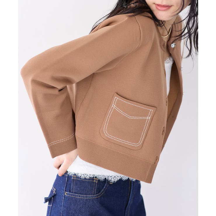 ステッチワークニットジャケット | VIS  | 詳細画像13 