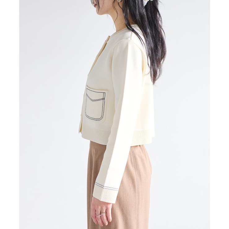 ステッチワークニットジャケット | VIS  | 詳細画像20 