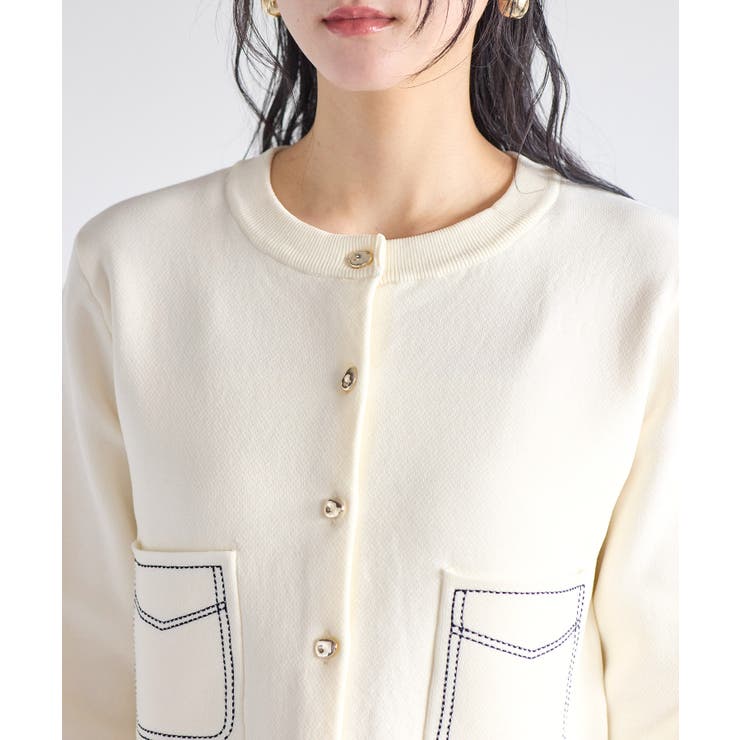 ステッチワークニットジャケット | VIS  | 詳細画像22 