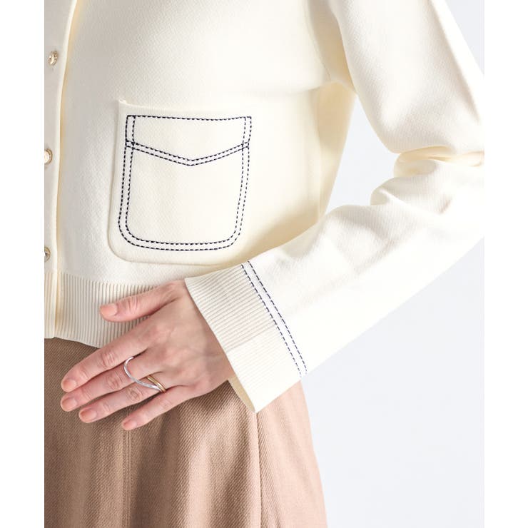 ステッチワークニットジャケット | VIS  | 詳細画像24 