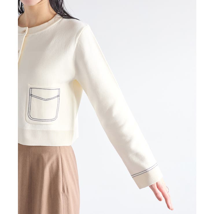 ステッチワークニットジャケット | VIS  | 詳細画像25 