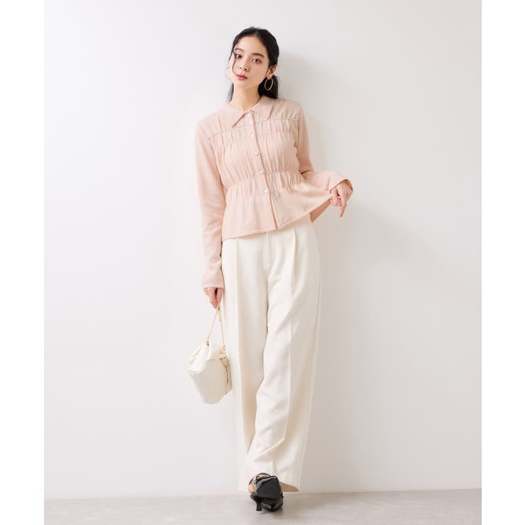 ギャザーニットカーデ | VIS  | 詳細画像2 