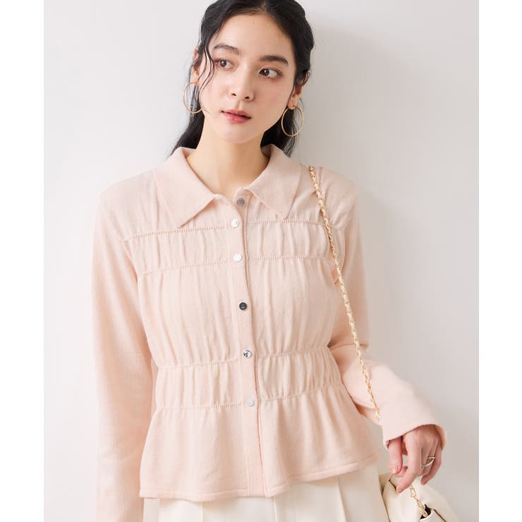 ギャザーニットカーデ | VIS  | 詳細画像3 