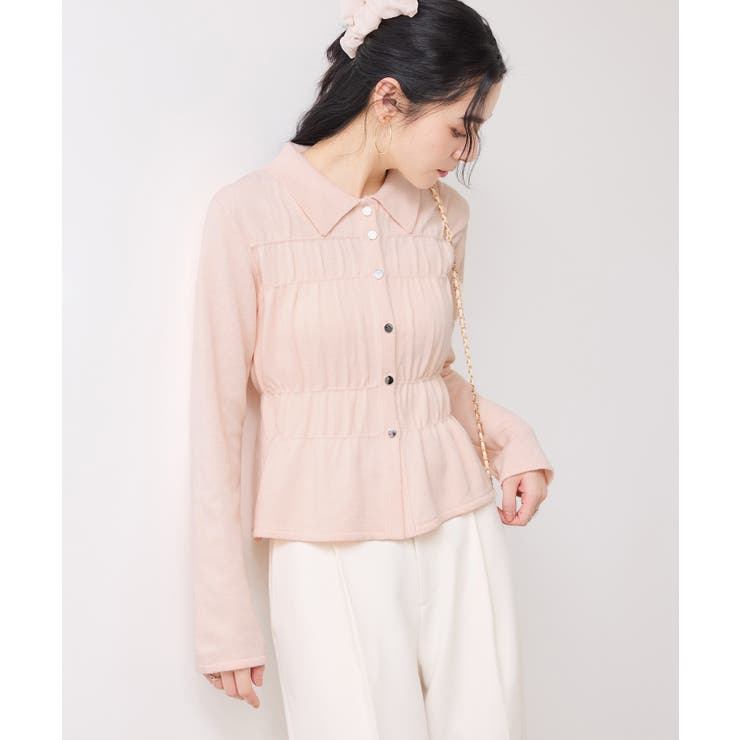 ギャザーニットカーデ | VIS  | 詳細画像5 