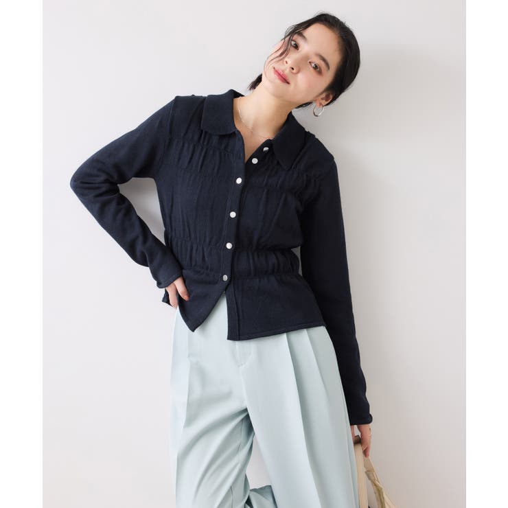 ギャザーニットカーデ | VIS  | 詳細画像8 