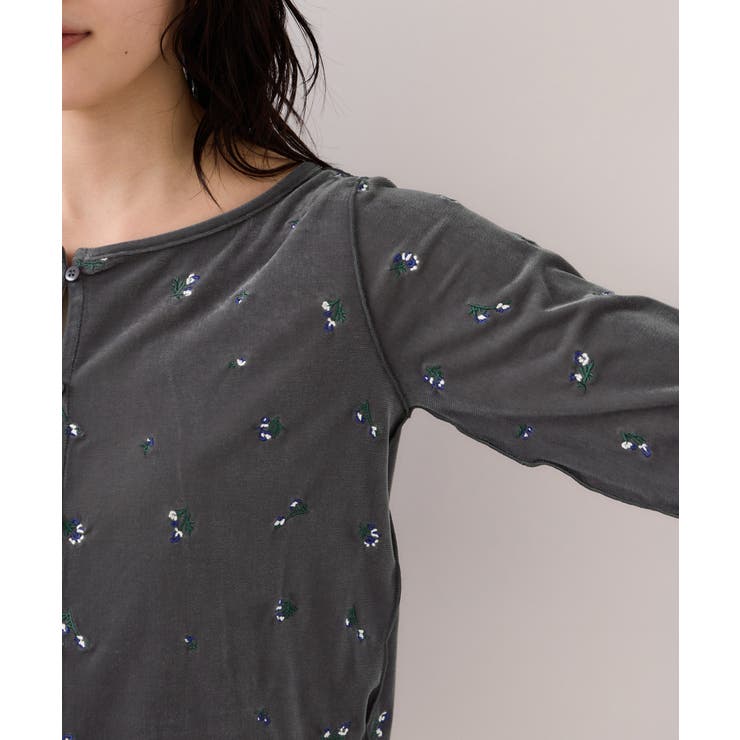 フロッキーチュール刺しゅうカーディガン/前後2WAY | VIS  | 詳細画像23 