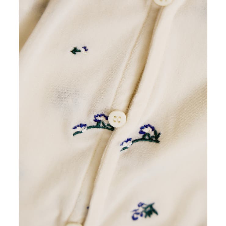 フロッキーチュール刺しゅうカーディガン/前後2WAY | VIS  | 詳細画像26 