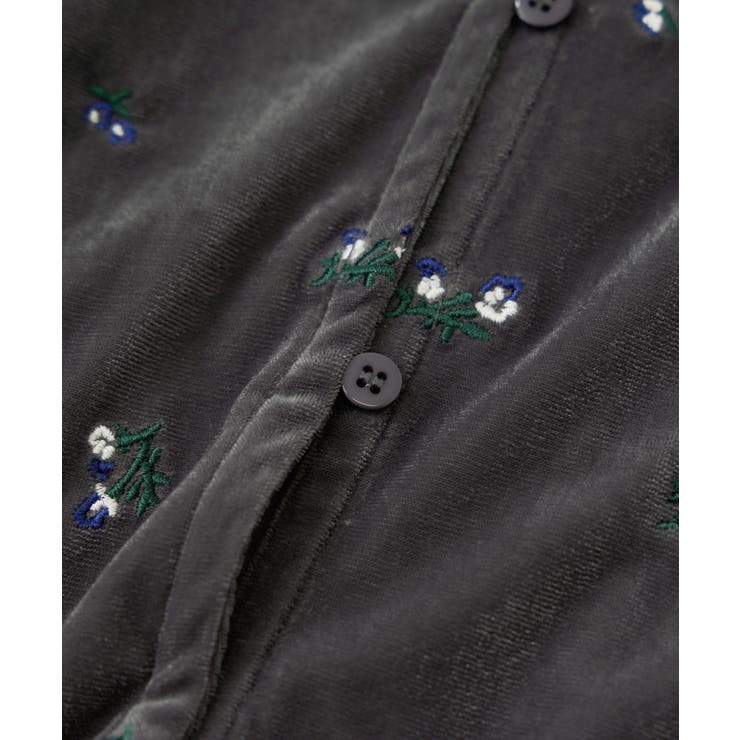 フロッキーチュール刺しゅうカーディガン/前後2WAY | VIS  | 詳細画像28 