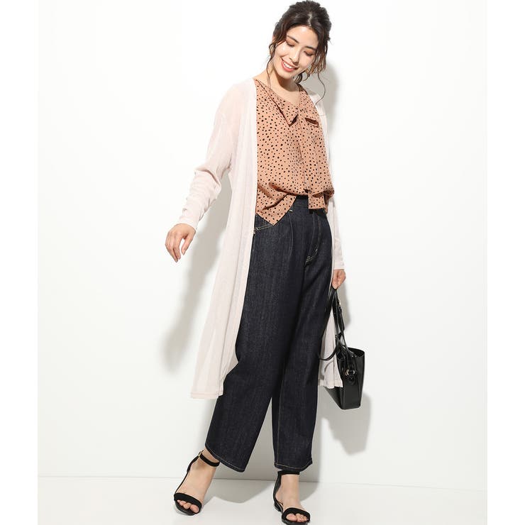 ベルト付きテレコガウンカーディガン | VIS  | 詳細画像10 