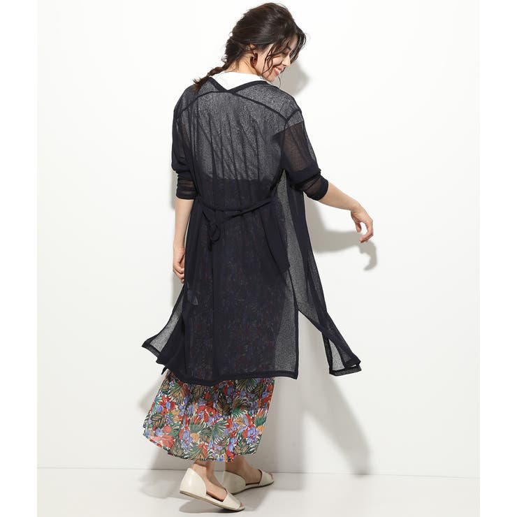 ベルト付きテレコガウンカーディガン | VIS  | 詳細画像16 