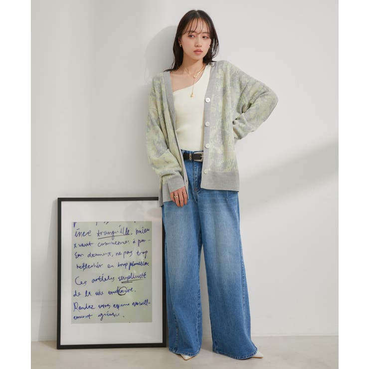 訳あり HaaT ISSEYMIYAKE シルク カーディガン ラメ 花柄 長袖