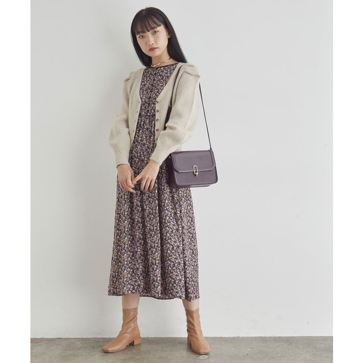 パワショルボリュームスリーブ片畦Vネックカーディガン | VIS  | 詳細画像18 