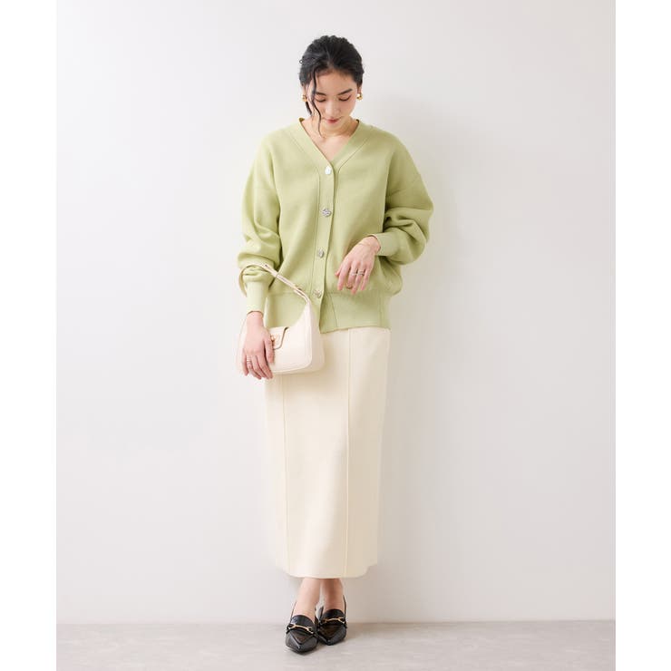 釦アクセントコクーンカーディガン | VIS  | 詳細画像13 