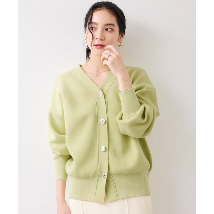 釦アクセントコクーンカーディガン | VIS  | 詳細画像14 