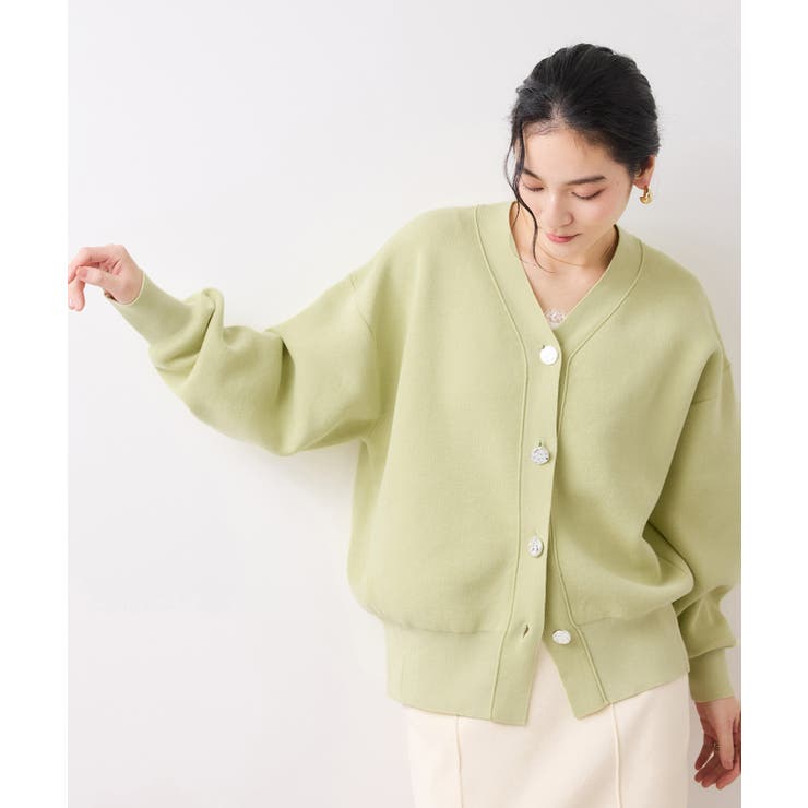 釦アクセントコクーンカーディガン | VIS  | 詳細画像15 
