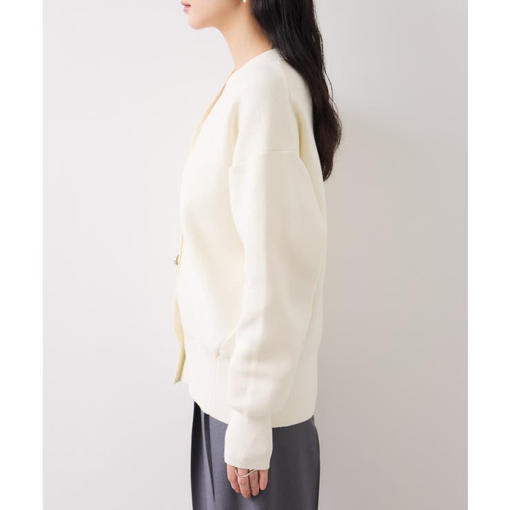 釦アクセントコクーンカーディガン | VIS  | 詳細画像20 