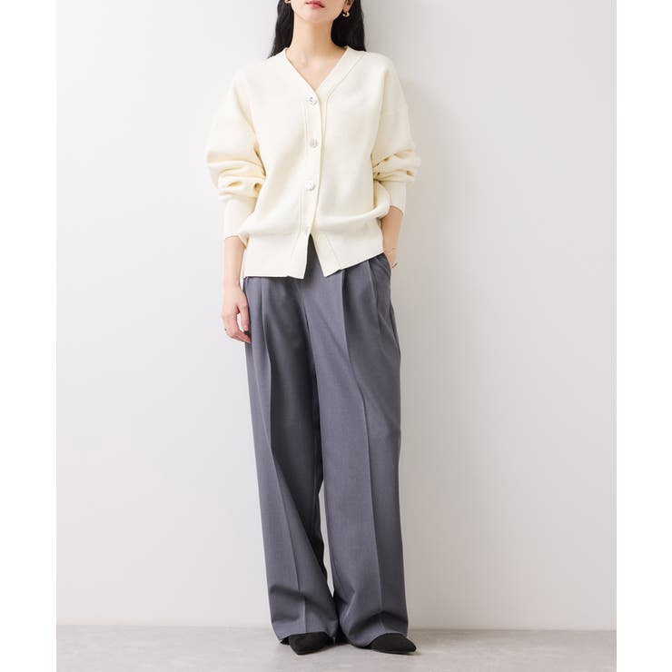 釦アクセントコクーンカーディガン | VIS  | 詳細画像3 