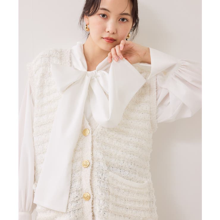 ツイードニットベスト/イージーケア | VIS  | 詳細画像11 