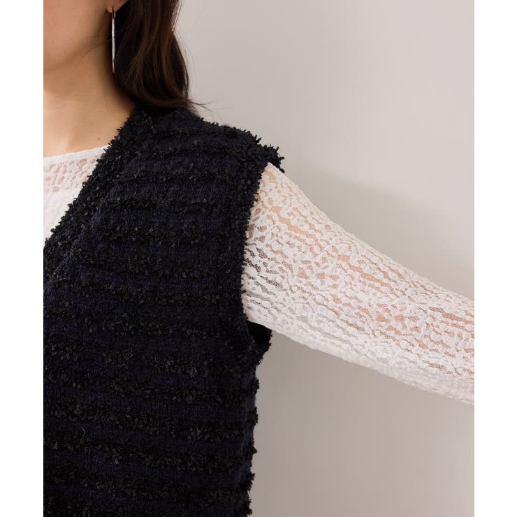 ツイードニットベスト/イージーケア | VIS  | 詳細画像19 