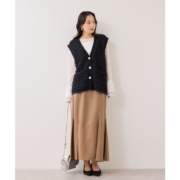 ツイードニットベスト/イージーケア | VIS  | 詳細画像2 