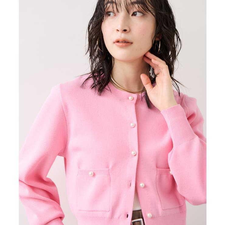 パールボタンカーディガン | VIS  | 詳細画像14 