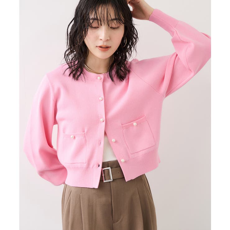 パールボタンカーディガン | VIS  | 詳細画像15 