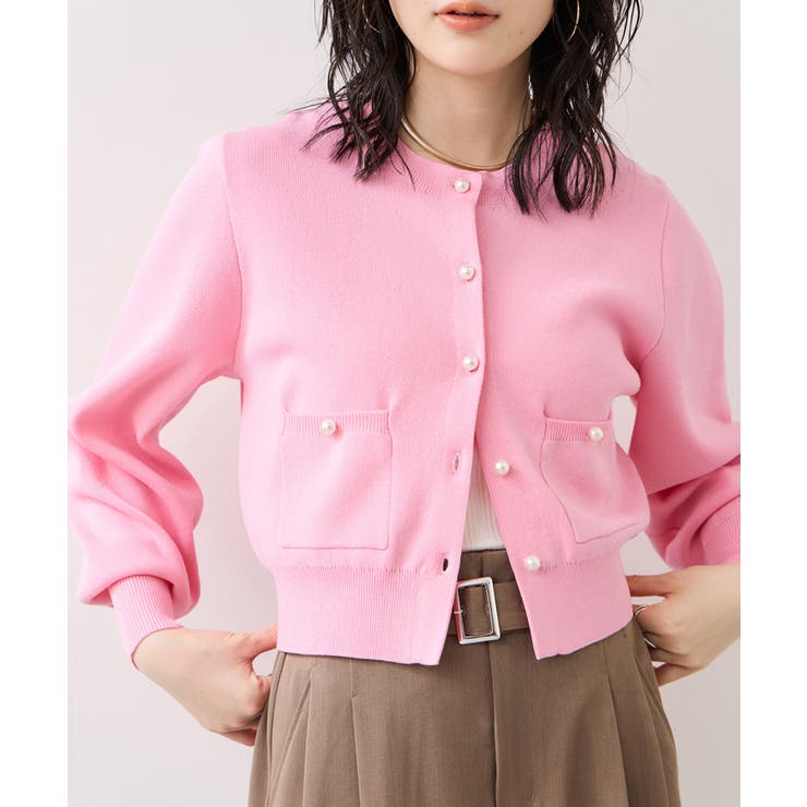 パールボタンカーディガン | VIS  | 詳細画像16 