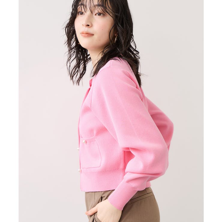 パールボタンカーディガン | VIS  | 詳細画像17 