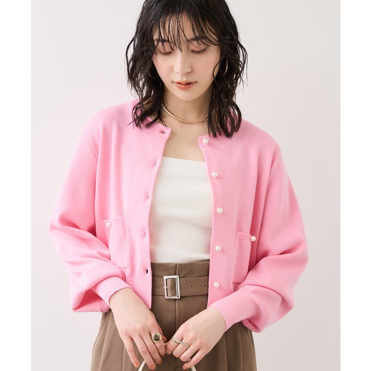 パールボタンカーディガン | VIS  | 詳細画像18 