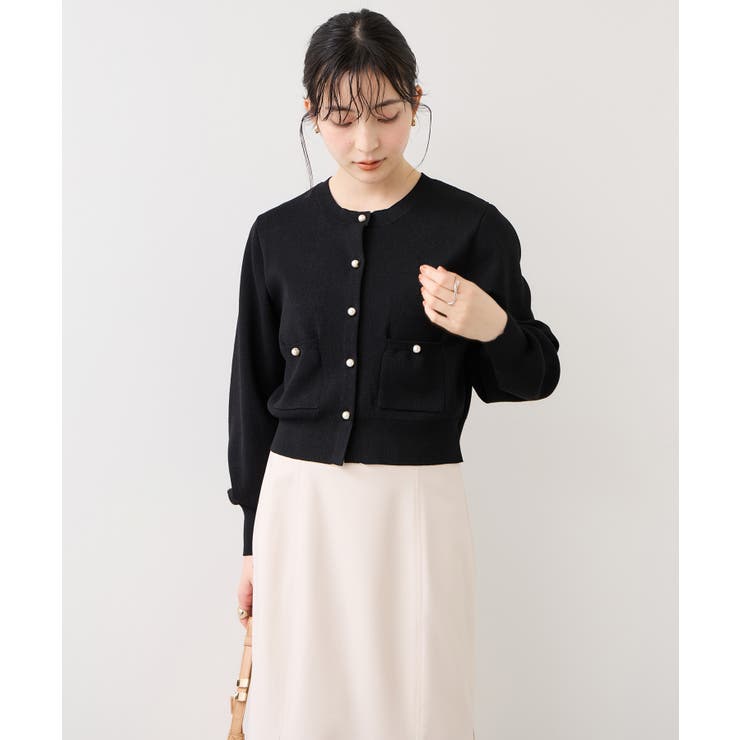 パールボタンカーディガン | VIS  | 詳細画像9 