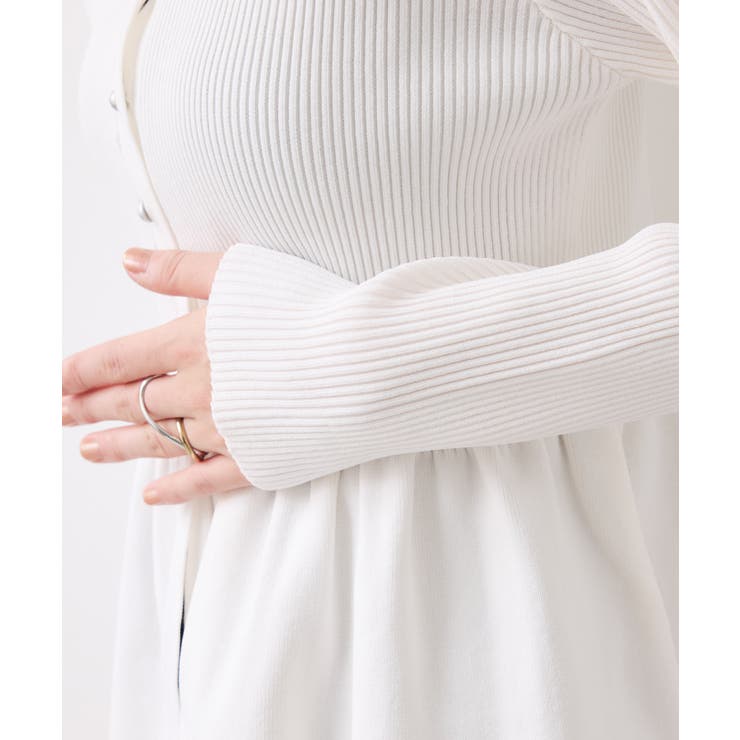 【美得】ペプラムニットカーディガン/イージーケア | VIS  | 詳細画像23 