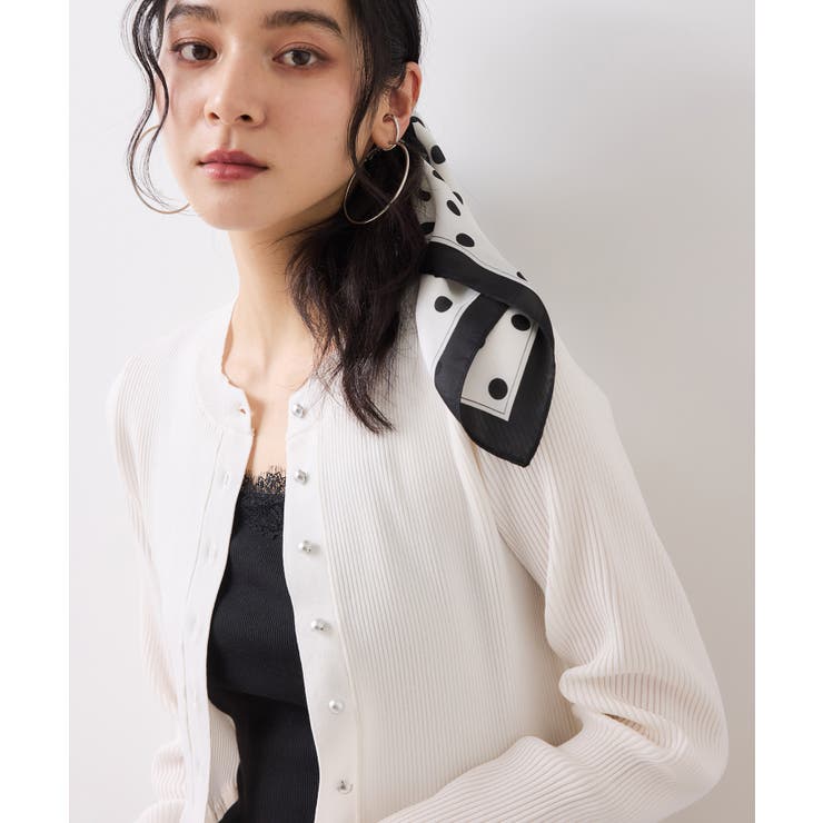 【美得】ペプラムニットカーディガン/イージーケア | VIS  | 詳細画像5 